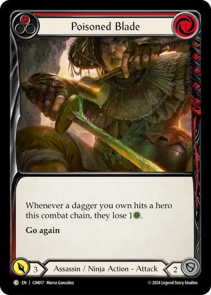 Poisoned Blade (Red), Blitz Deck: The Hunted - Cindra CIN017