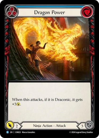 Dragon Power (Blue), Blitz Deck: The Hunted - Cindra CIN023