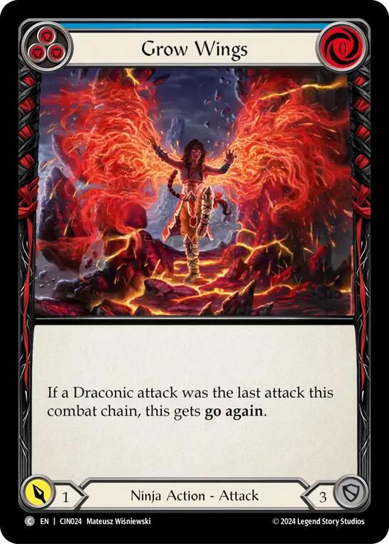 Grow Wings (Blue), Blitz Deck: The Hunted - Cindra CIN024