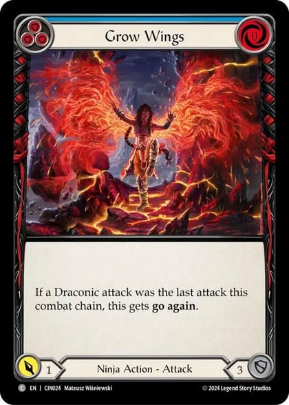 Grow Wings (Blue), Blitz Deck: The Hunted - Cindra CIN024