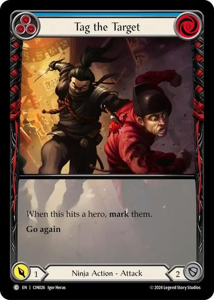 Tag the Target (Blue) (Extended Art), Blitz Deck: The Hunted - Cindra CIN026