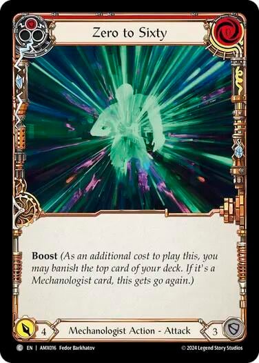Zero to Sixty (Red), Armory Deck: Maxx Nitro AMX016