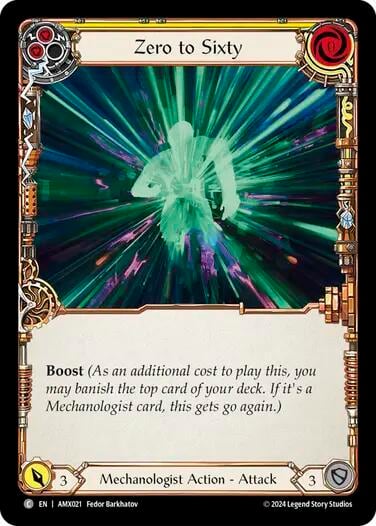 Zero to Sixty (Yellow), Armory Deck: Maxx Nitro AMX021
