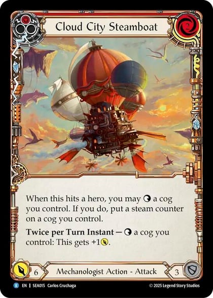 Cloud City Steamboat (Red), High Seas SEA015