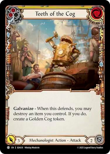 Teeth of the Cog (Yellow), High Seas SEA031