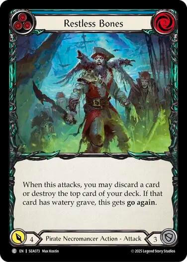 Restless Bones (Blue), High Seas SEA073