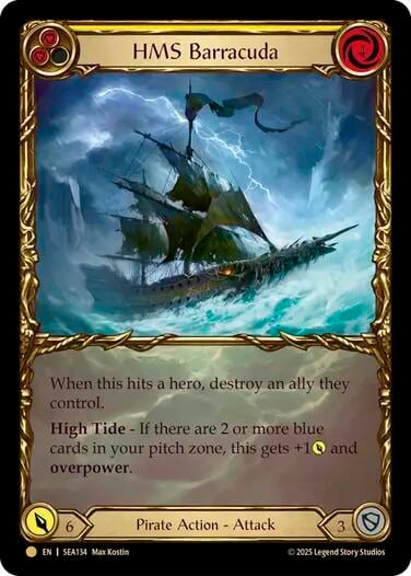 HMS Barracuda (Treasure), High Seas SEA134