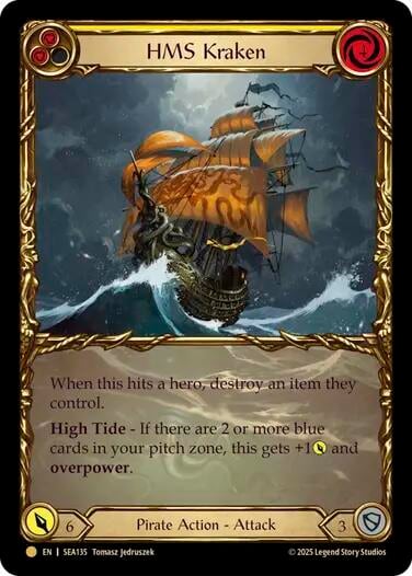 HMS Kraken (Treasure), High Seas SEA135