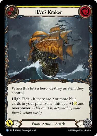 HMS Kraken, High Seas SEA135