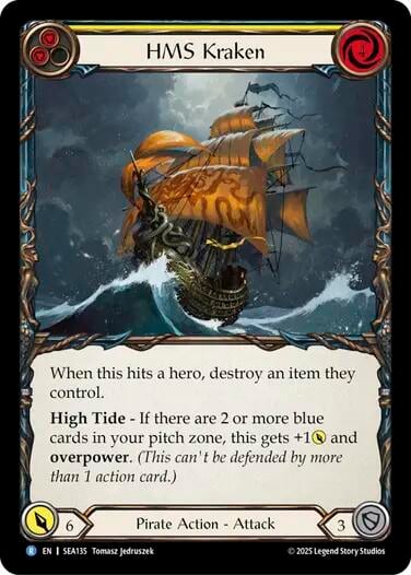 HMS Kraken, High Seas SEA135