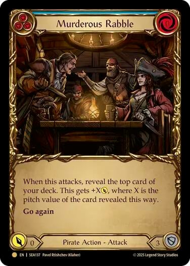 Murderous Rabble (Treasure), High Seas SEA137