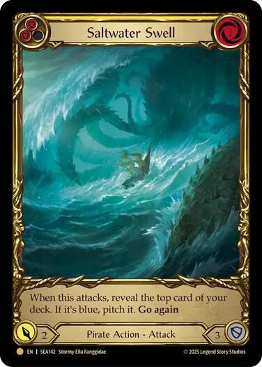 Saltwater Swell (Yellow) (Treasure), High Seas SEA142