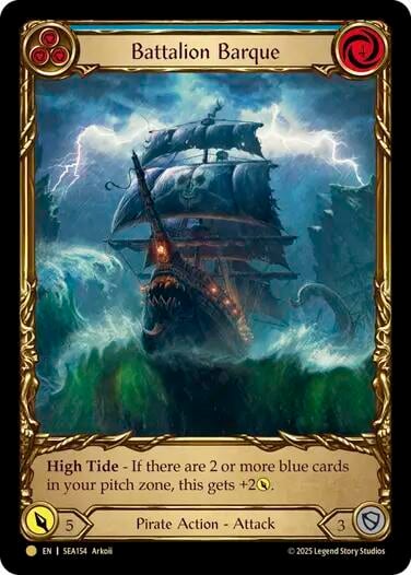 Battalion Barque (Blue) (Treasure), High Seas SEA154