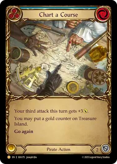 Chart a Course (Blue) (Treasure), High Seas SEA175