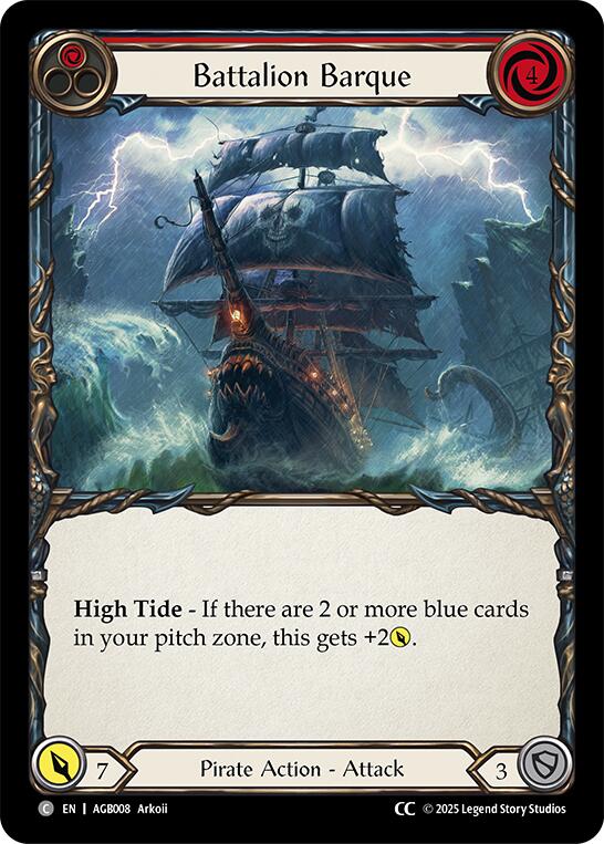 Battalion Barque (Red) (CC Tag), Armory Deck: Gravy Bones AGB008
