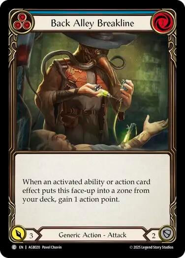 Back Alley Breakline (Blue), Armory Deck: Gravy Bones AGB020