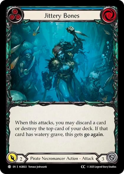 Jittery Bones (Blue) (CC Tag), Armory Deck: Gravy Bones AGB022