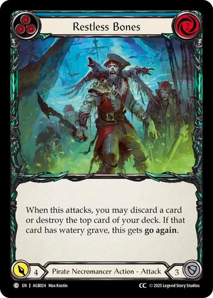 Restless Bones (Blue) (CC Tag), Armory Deck: Gravy Bones AGB024