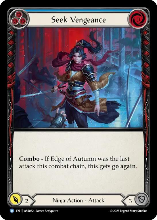 Seek Vengeance (Blue), Armory Deck: Ira ASR022