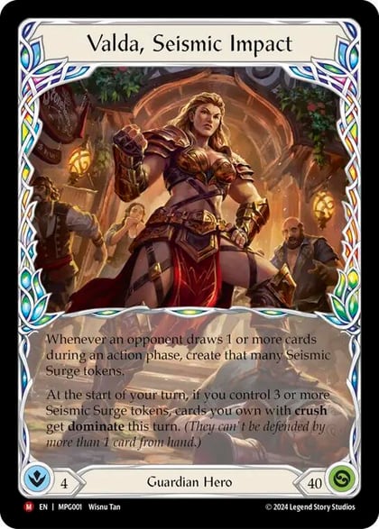 Valda, Seismic Impact, Mastery Pack Guardian MPG001