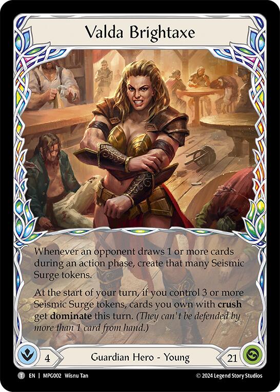 Valda Brightaxe // High Riser, Mastery Pack Guardian MPG002 // MPG003