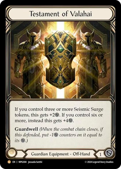 Testament of Valahai, Mastery Pack Guardian MPG004