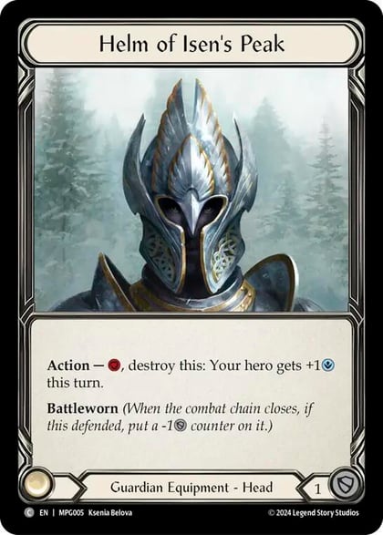 Helm of Isen's Peak, Mastery Pack Guardian MPG005