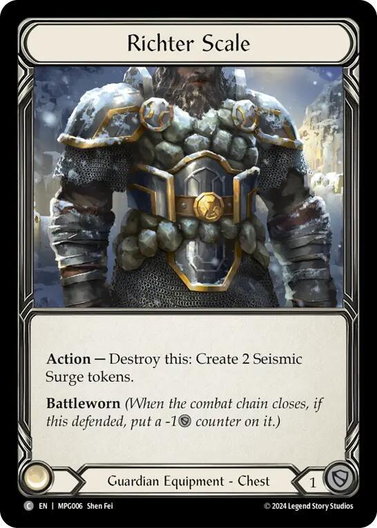 Richter Scale, Mastery Pack Guardian MPG006