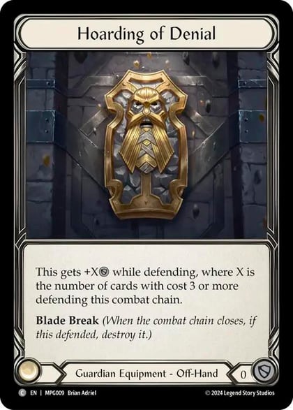 Hoarding of Denial, Mastery Pack Guardian MPG009