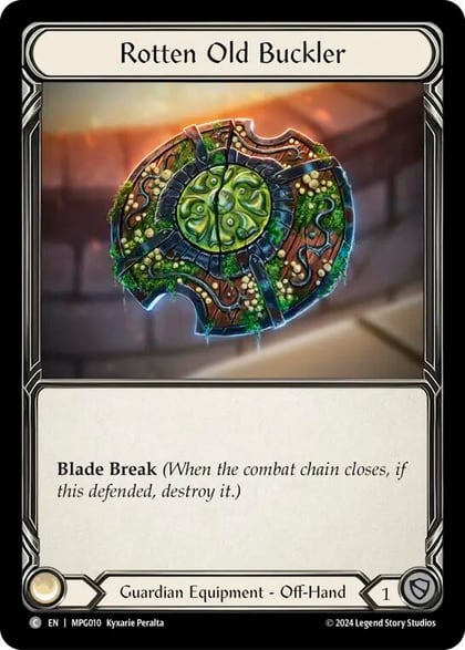 Rotten Old Buckler, Mastery Pack Guardian MPG010