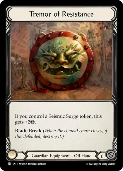 Tremor of Resistance, Mastery Pack Guardian MPG011