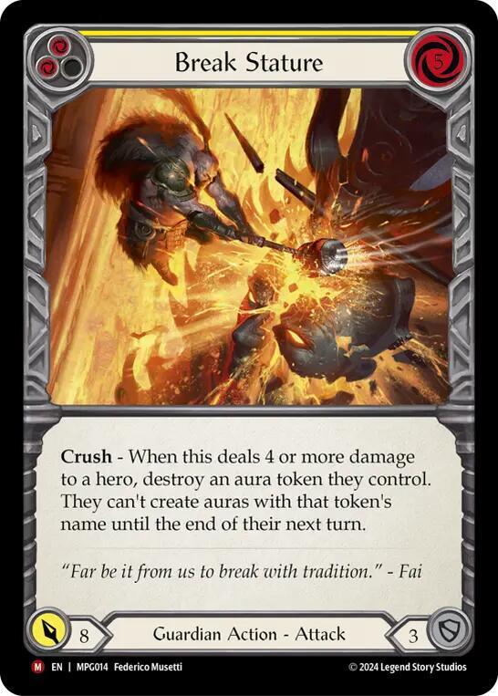 Break Stature, Mastery Pack Guardian MPG014