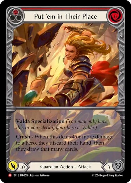 Put 'Em In Their Place (Extended Art), Mastery Pack Guardian MPG018