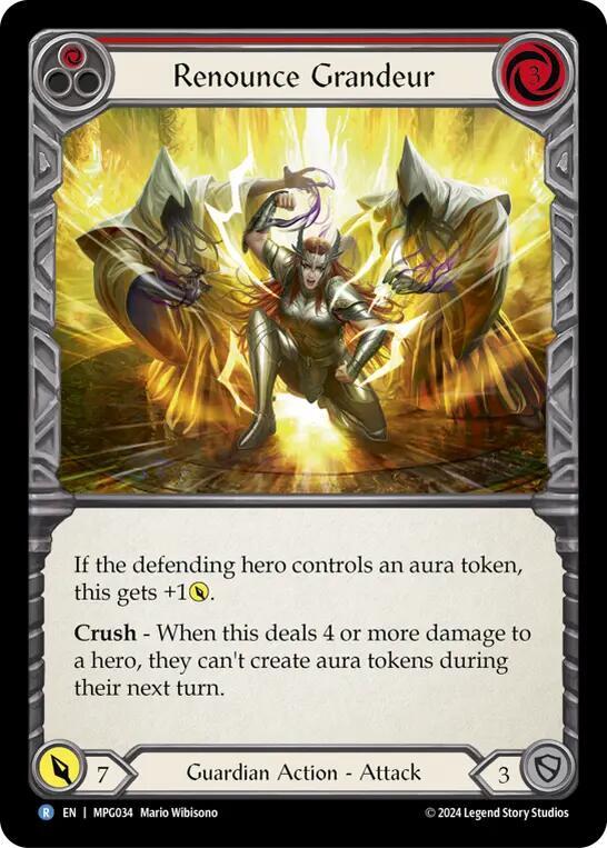 Renounce Grandeur, Mastery Pack Guardian MPG034