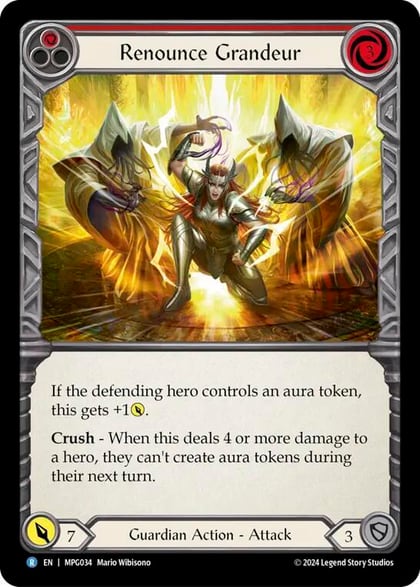 Renounce Grandeur, Mastery Pack Guardian MPG034