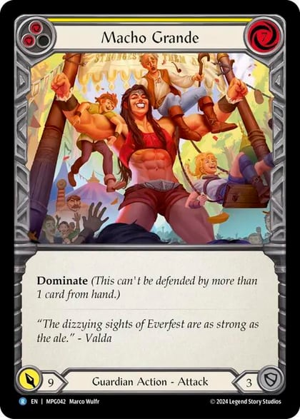 Macho Grande (Yellow), Mastery Pack Guardian MPG042