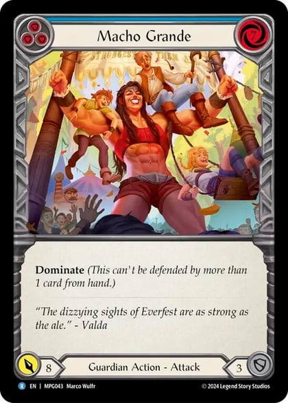 Macho Grande (Blue), Mastery Pack Guardian MPG043