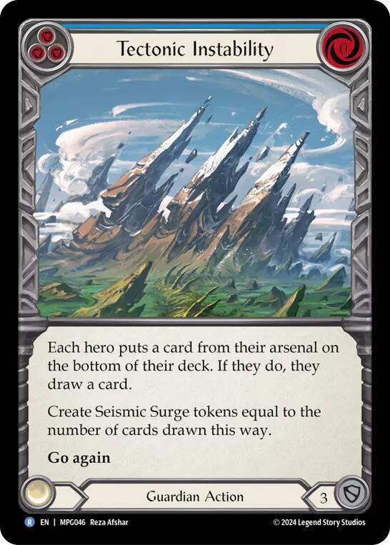 Tectonic Instability, Mastery Pack Guardian MPG046