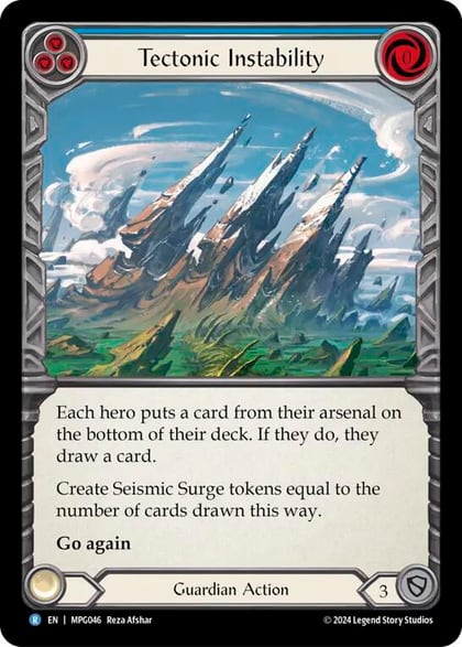 Tectonic Instability, Mastery Pack Guardian MPG046