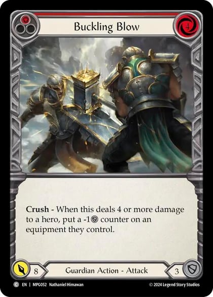 Buckling Blow (Red), Mastery Pack Guardian MPG052