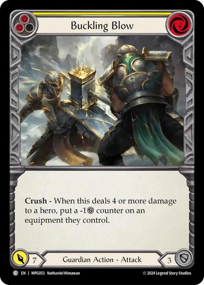 Buckling Blow (Yellow), Mastery Pack Guardian MPG053
