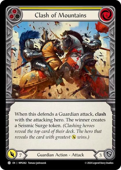 Clash of Mountains (Yellow), Mastery Pack Guardian MPG062