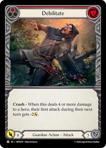 Debilitate (Red), Mastery Pack Guardian MPG070