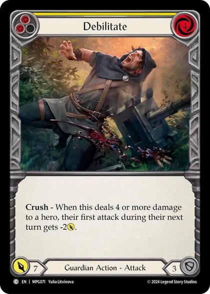 Debilitate (Yellow), Mastery Pack Guardian MPG071