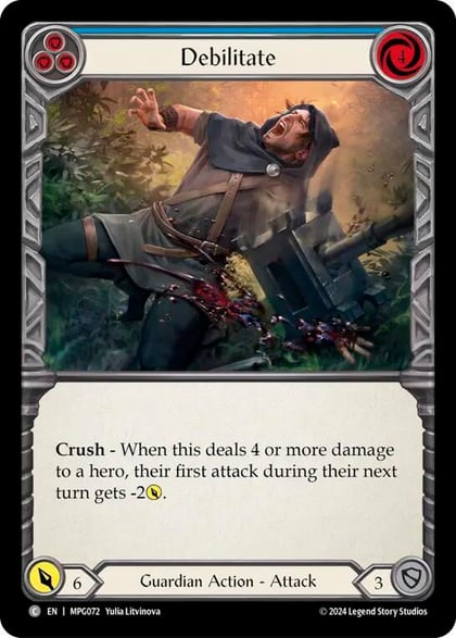 Debilitate (Blue), Mastery Pack Guardian MPG072
