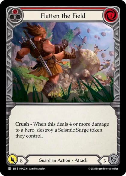 Flatten the Field (Red), Mastery Pack Guardian MPG076