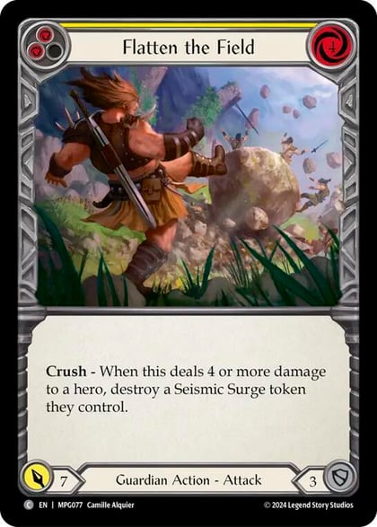 Flatten the Field (Yellow), Mastery Pack Guardian MPG077