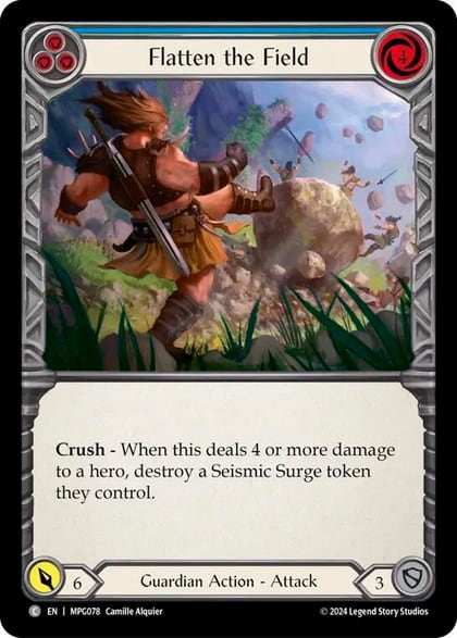Flatten the Field (Blue), Mastery Pack Guardian MPG078