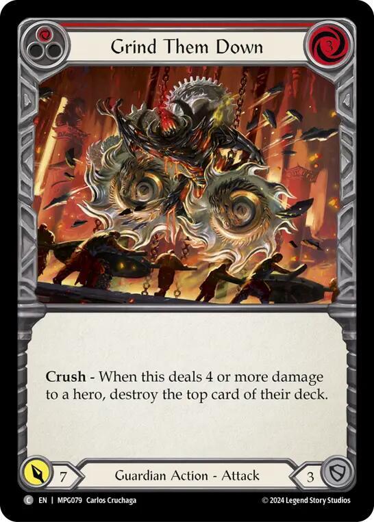 Grind Them Down (Red), Mastery Pack Guardian MPG079