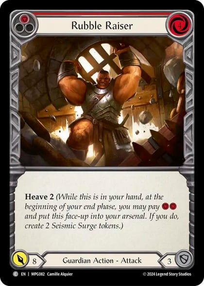 Rubble Raiser (Red), Mastery Pack Guardian MPG082